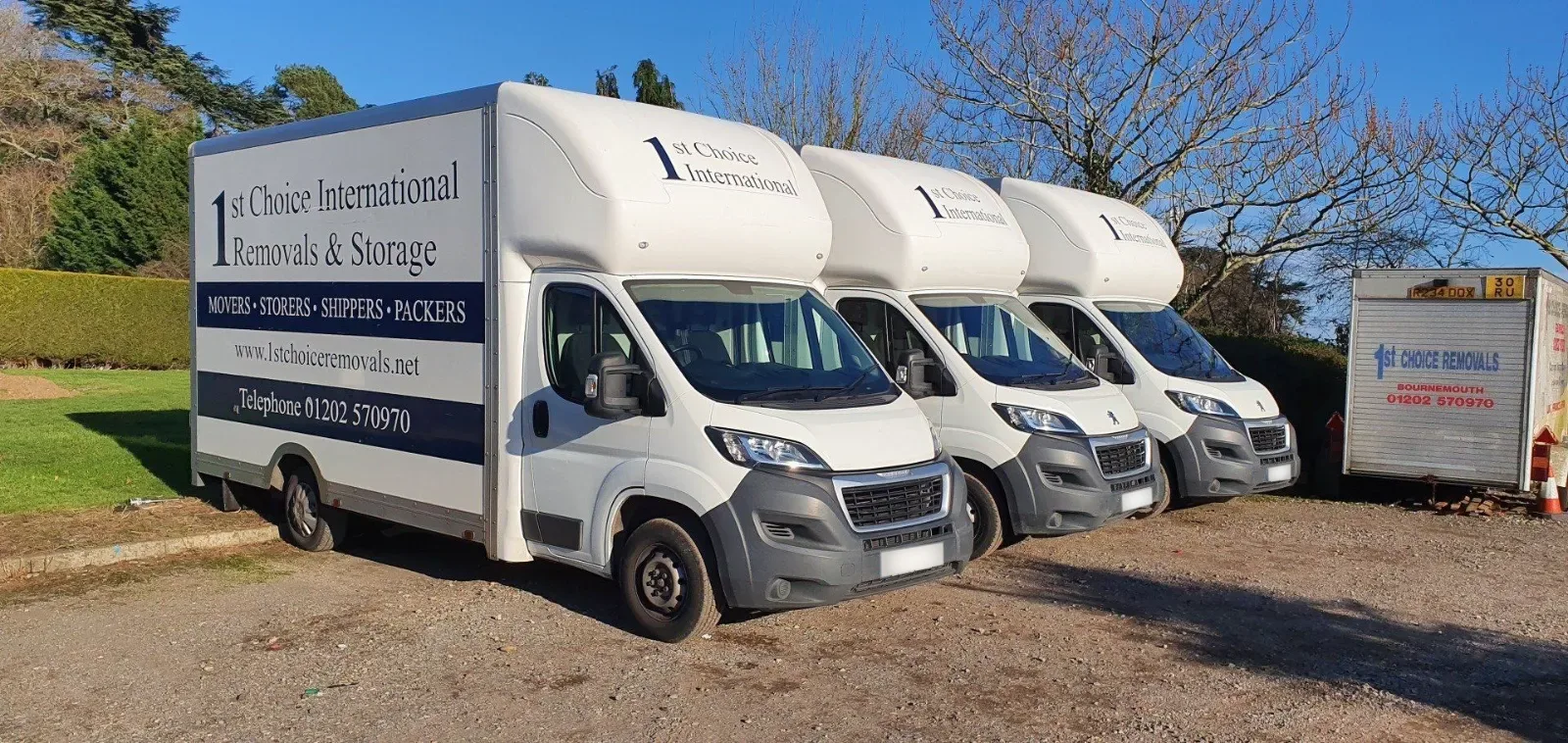 1st Choice Removals van loaded for the Christchurch to Ashford move